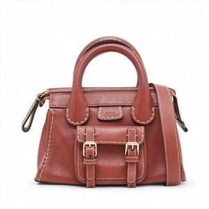 Chloe Edith Leather Handbag Brown